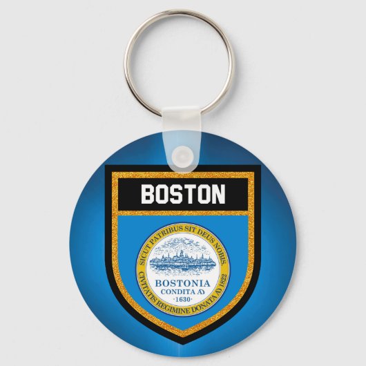 Boston Flag Sleutelhanger (Voorkant)