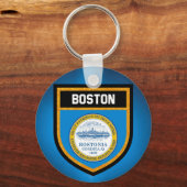 Boston Flag Sleutelhanger (Voorkant)