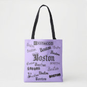 Boston Fonts op Lavender Draagtas (Voorkant)