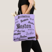 Boston Fonts op Lavender Draagtas (Dichtbij)