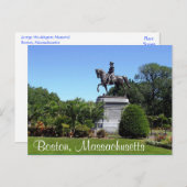 Boston Gardens, carte postale du Massachusetts (Devant / Derrière)