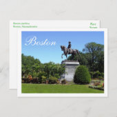 Boston Gardens, carte postale du Massachusetts (Devant / Derrière)