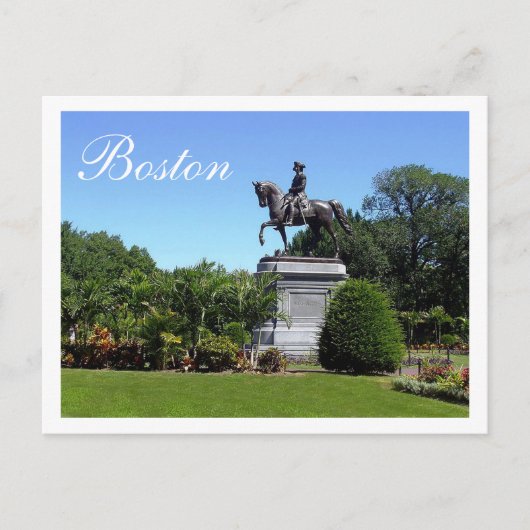 Boston Gardens, carte postale du Massachusetts (Devant)