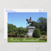 Boston Gardens, carte postale du Massachusetts (Devant / Derrière)