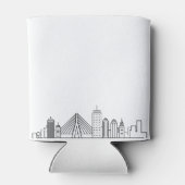 Boston gestileerde skyline | Koelbox bruiloft Blikjeskoeler (Achterkant)