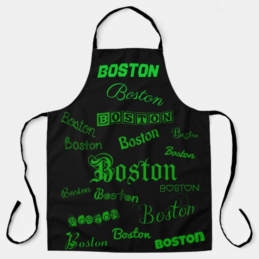 Boston Green Fonts Schort (Voorkant)