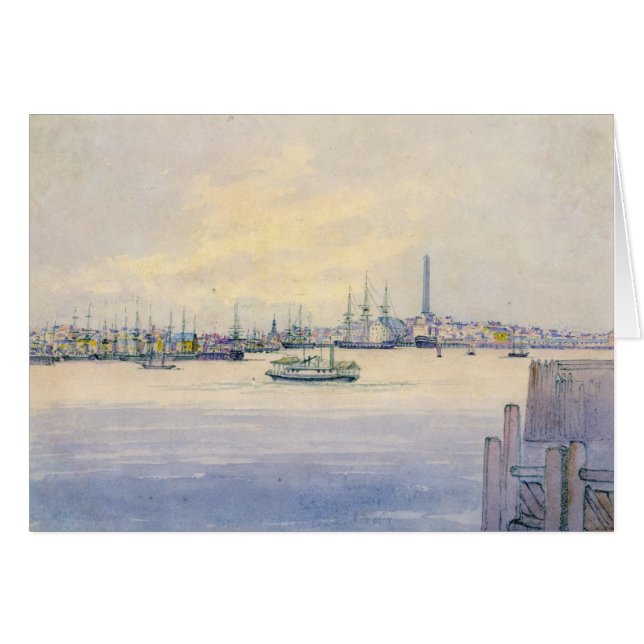 Boston Harbour 1846 (Voorkant Horizontaal)