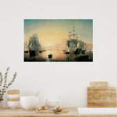 Boston Harbour, 1850-55 Poster (Keuken)