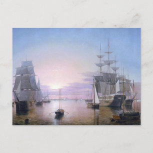 Boston Harbour 1850 Briefkaart