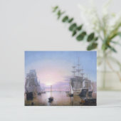 Boston Harbour 1850 Briefkaart (Staand voorkant)