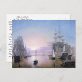 Boston Harbour 1850 Briefkaart (Voorkant / Achterkant)