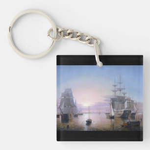 Boston Harbour 1850 Sleutelhanger