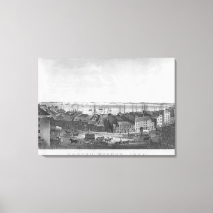 Boston Harbour, 1854 Canvas Afdruk