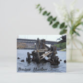 Boston Harbour Briefkaart (Staand voorkant)