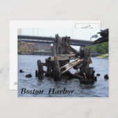 Boston Harbour Briefkaart (Voorkant / Achterkant)