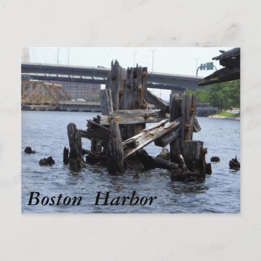 Boston Harbour Briefkaart (Voorkant)