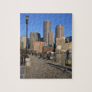 Boston Harbour en skyline. Boston is een van de Legpuzzel