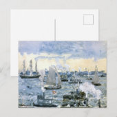 Boston Harbour, kunstschilderkunst, Briefkaart (Voorkant / Achterkant)
