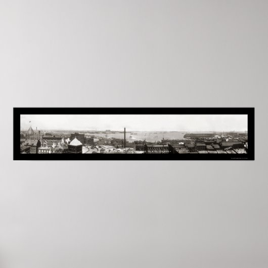 Boston Harbour, MA Foto 1912 Poster (Voorkant)