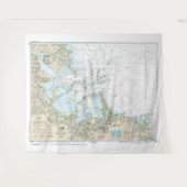 Boston Harbour Nautical Chart 13270 Wandkleed (Voorkant (horizontaal))