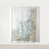 Boston Harbour Nautical Chart 13270 Wandkleed (Voorkant)