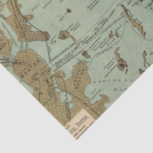 Boston Harbour Tissuepapier (Detail)