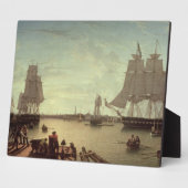 Boston Harbour uit Constitutionele Wharf Fotoplaat (Zijkant)