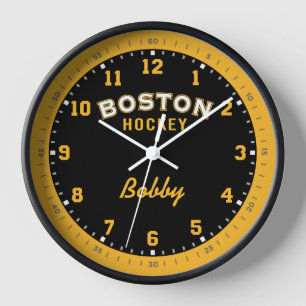 Boston Hockey 12 uur wandklok