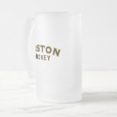 Boston Hockey 16oz de verre givré Mug (Devant gauche)