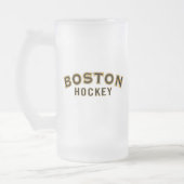 Boston Hockey 16oz de verre givré Mug (Gauche)
