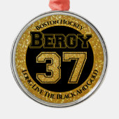Boston Hockey Bergy 37 Metalen Ornament (Voorkant)