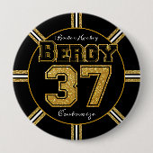 Boston Hockey Bergy 37 Ronde Button 4,0 Cm (Voorkant)
