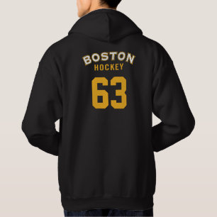 Boston Hockey Black Hooded Sweatshirt