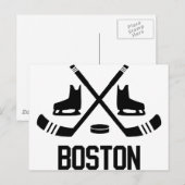 Boston Hockey Briefkaart (Voorkant / Achterkant)