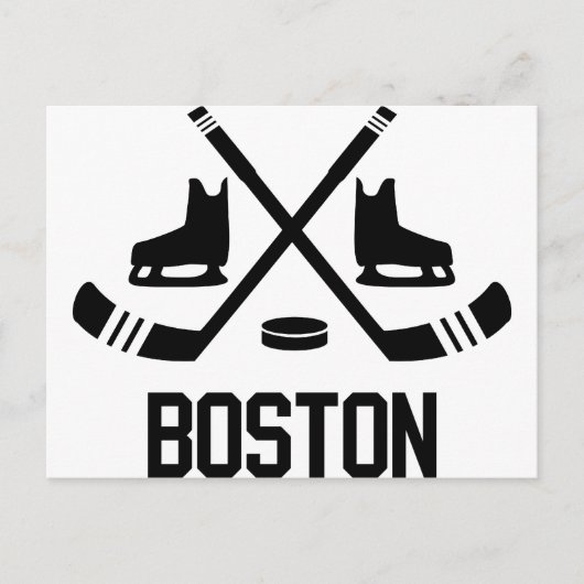 Boston Hockey Briefkaart (Voorkant)