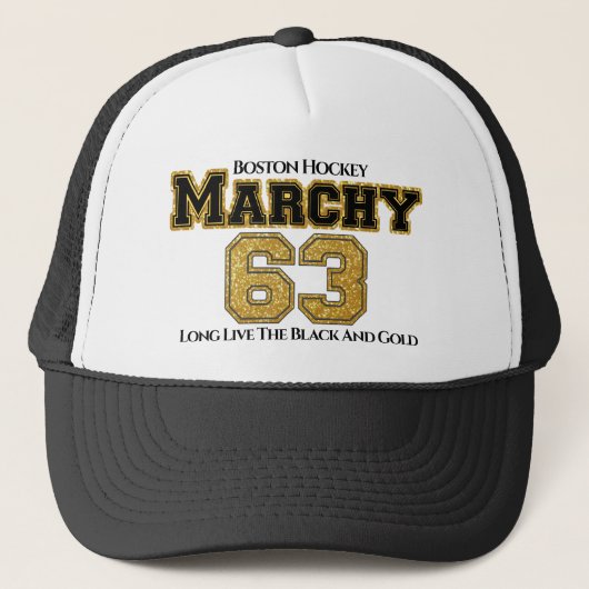Boston Hockey Marchy 63 Trucker Pet (Voorkant)