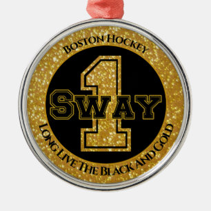 Boston Hockey Sway 1 Metalen Ornament