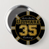 Boston Hockey Ullmark 35 Ronde Button 4,0 Cm (Voorkant /achterkant)