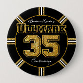 Boston Hockey Ullmark 35 Ronde Button 4,0 Cm (Voorkant)