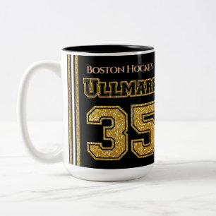 Boston Hockey Ullmark 35 Tweekleurige Koffiemok