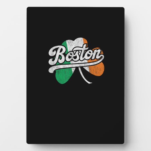 Boston Iers T-shirt Fotoplaat (voorkant)