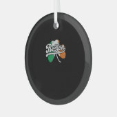 Boston Iers T-shirt Glas Ornament (Voorkant links)