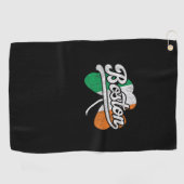 Boston Iers T-shirt Golfhanddoek (Horizontaal)