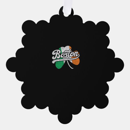 Boston Iers T-shirt Ornament Kaart (Voorkant)