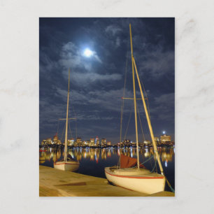 Boston in de Full Moon Briefkaart