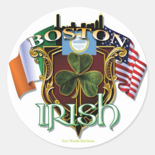 Boston Irish Pride Ronde Sticker