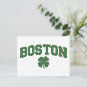 Boston (Irish Shamrock) Briefkaart (Staand voorkant)