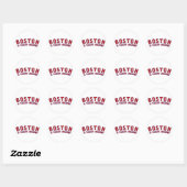 Boston is Geweldige van het schuitje Ronde Sticker (Vel)