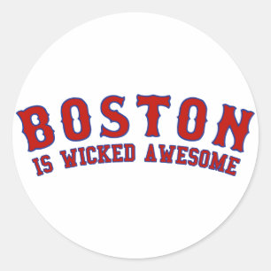Boston is Geweldige van het schuitje Ronde Sticker