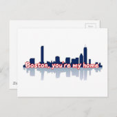 Boston Je bent mijn thuis Briefkaart (Voorkant / Achterkant)